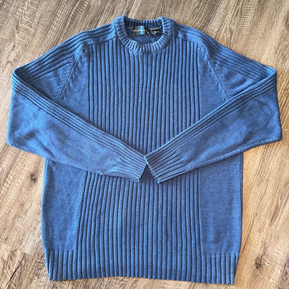 💎 OSCAR DE LA RENTA Ribbed Designer Sweater